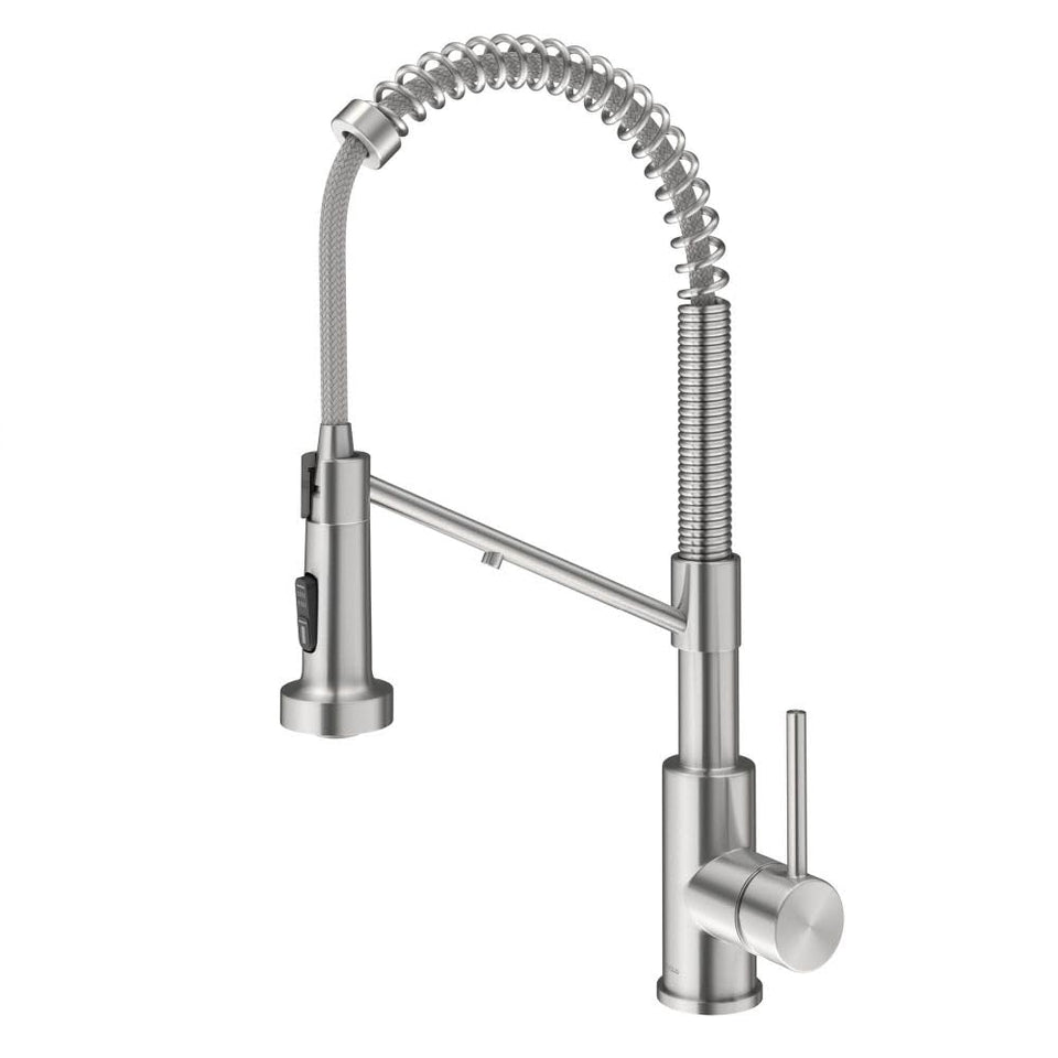 Kraus Bolden 2-in-1 water filter faucet overview showing dual water paths for purified water