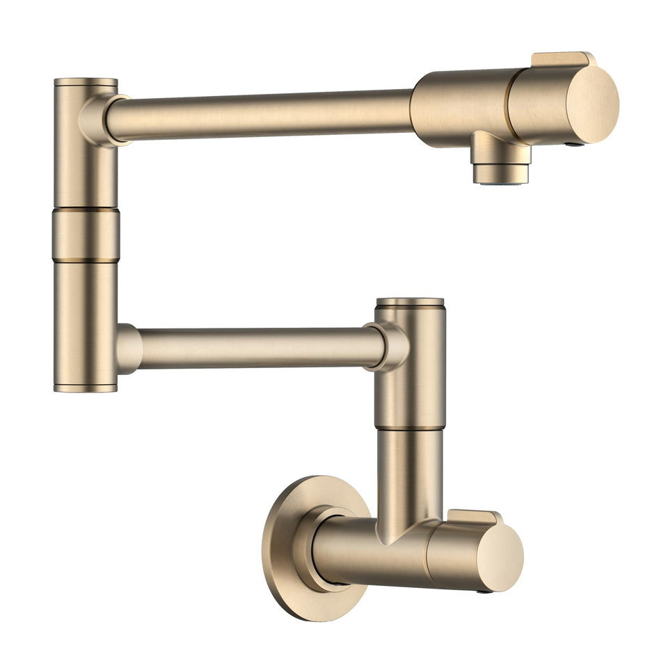 Kraus Bolden pot filler arm extended for easy stove filling.