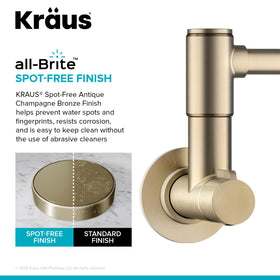 Kraus Bolden lead-free brass construction for durable performance.