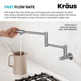 Kraus Bolden two-handle design prevents accidental activation.