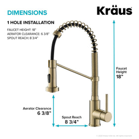 Kraus Bolden pre-attached water lines speed up DIY installation.
