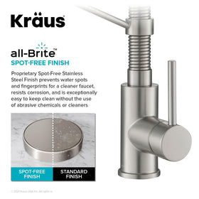 Kraus Bolden spot-free finish detail indicating easy maintenance