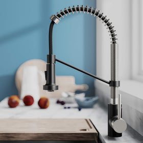 Kraus Bolden spot-free finish resists water spots.