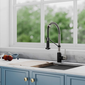 Kraus Bolden stainless steel body for lasting durability.