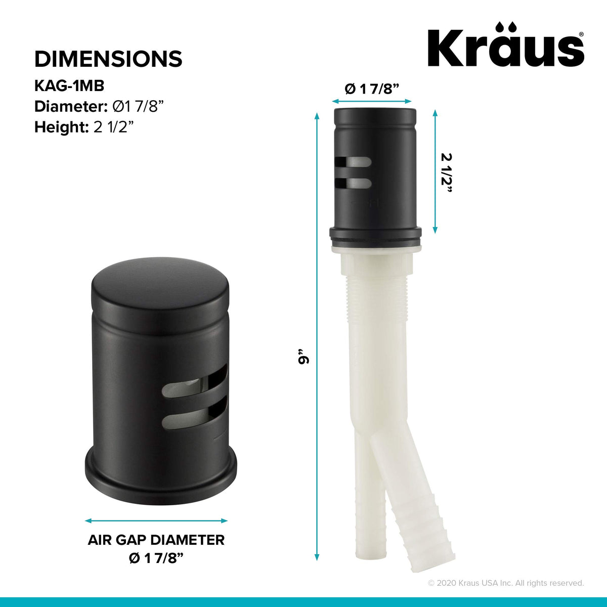KRAUS KAG-1MB cover installed flush to deck delivers a clean appearance.