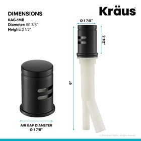 KRAUS KAG-1MB cover installed flush to deck delivers a clean appearance.