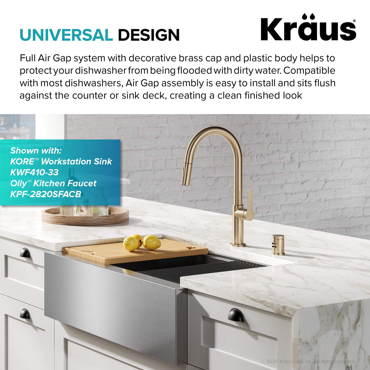 Kraus KAG-1SFACB ABS plastic body highlights lightweight resilience