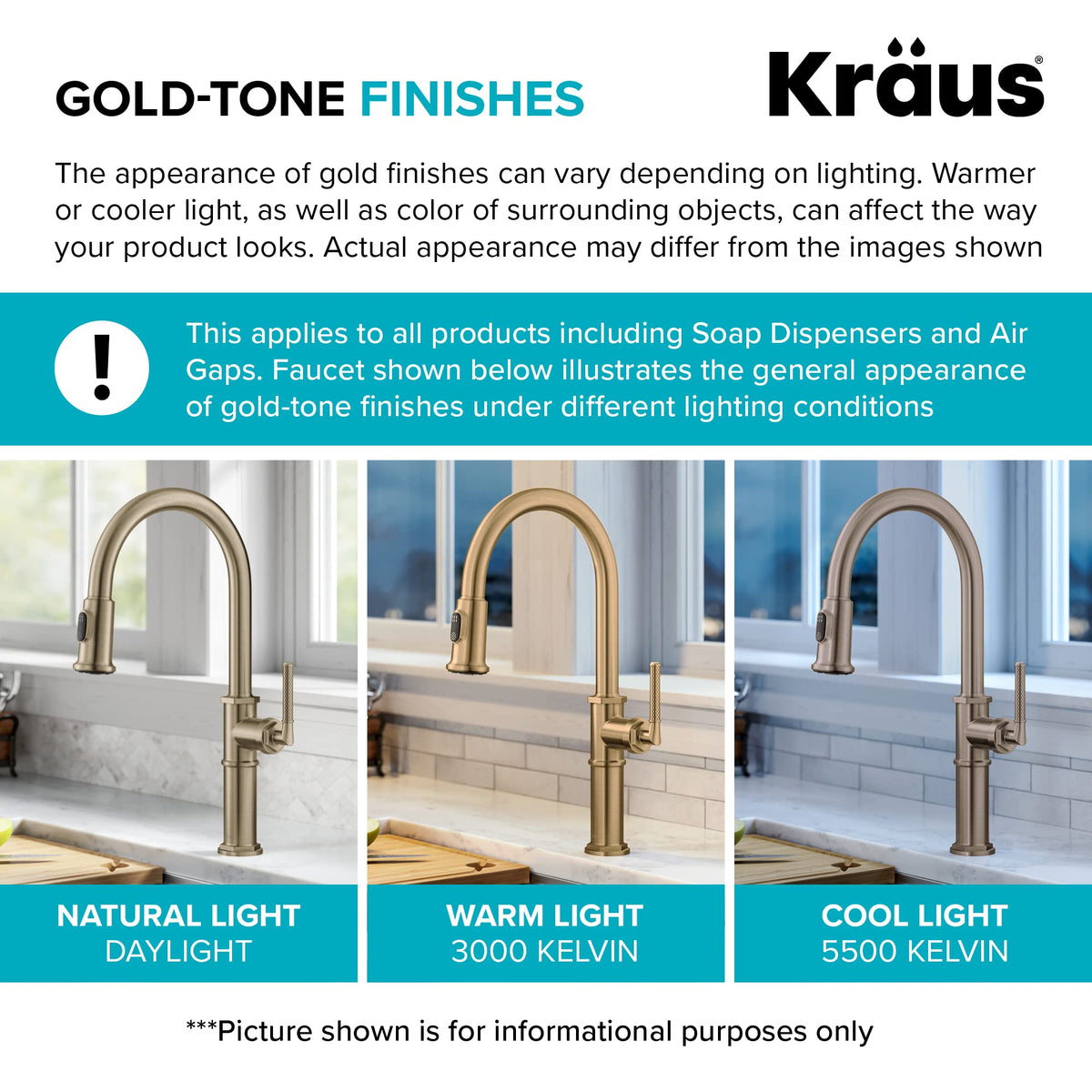 Kraus KAG-1SFACB brass-cap close-up shows premium durability