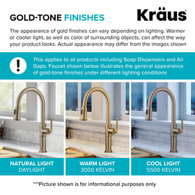 Kraus KAG-1SFACB brass-cap close-up shows premium durability