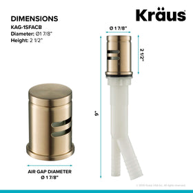 Kraus KAG-1SFACB corrosion-resistant finish resists fading in busy kitchens