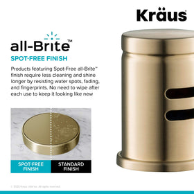 Kraus KAG-1SFACB flush deck cover creates a seamless kitchen look