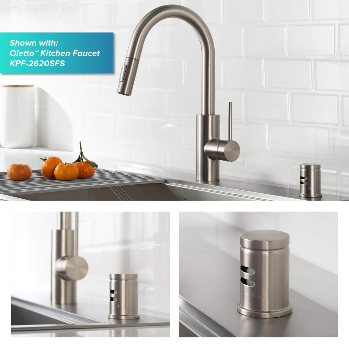 KRAUS KAG-1SFS universal fit ensures compatibility with most dishwashers