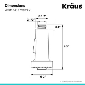 Kraus KFS-1SS durable-abs-construction stands up to daily use