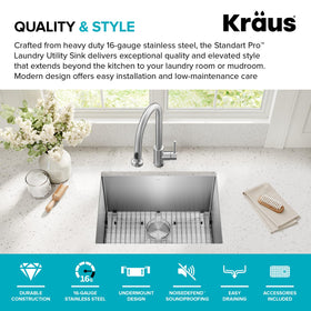 Kraus NoiseDefend pads for quieter, vibration-free use.