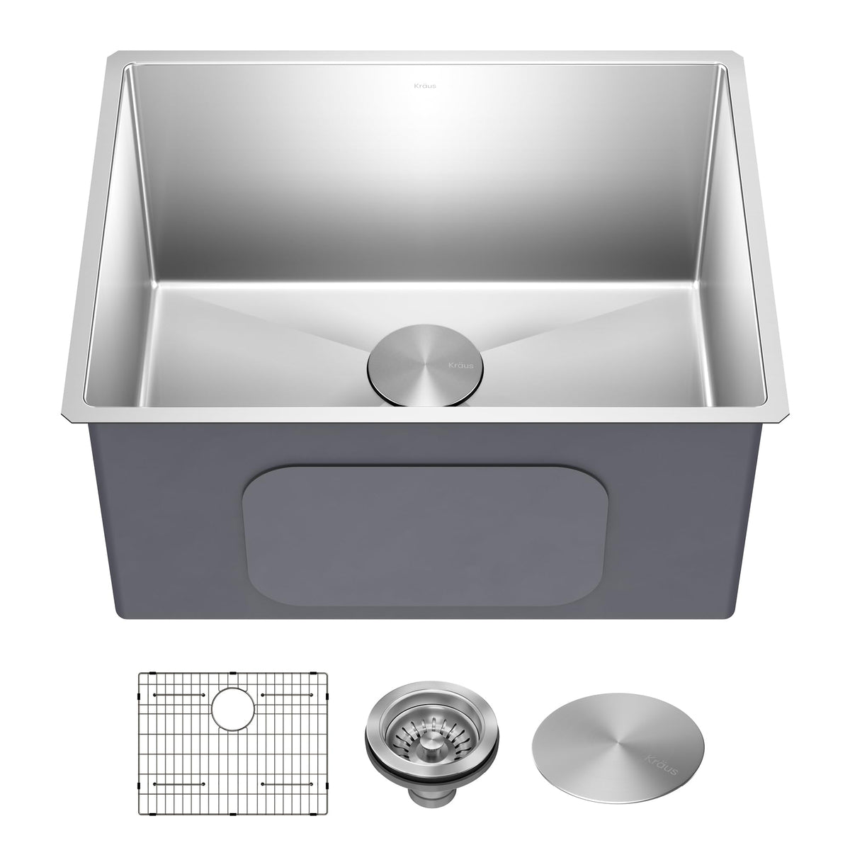 Kraus Standart PRO undermount view showing seamless countertop integration.