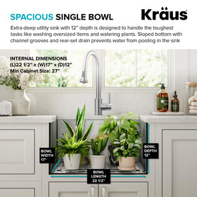 Kraus wear-resistant finish resists rust and daily wear.