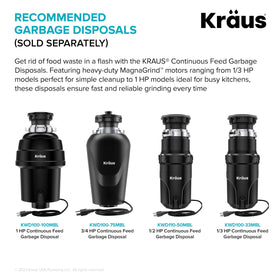 Kraus Kore Workstation kit includes grid and drain components