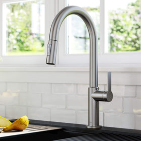 Kraus Oletto 360° swivel spout for full sink access
