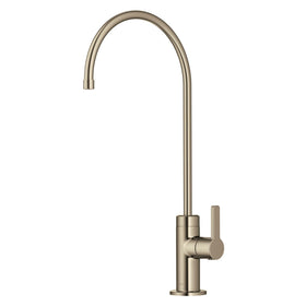 Kraus Oletto filter faucet close-up showing spot-free antique bronze finish.