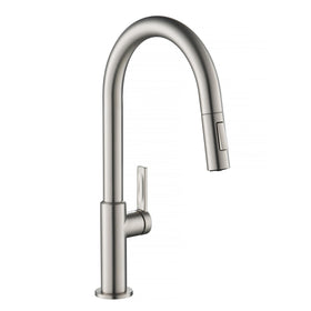 Kraus Oletto front view faucet in modern design for a stylish kitchen upgrade