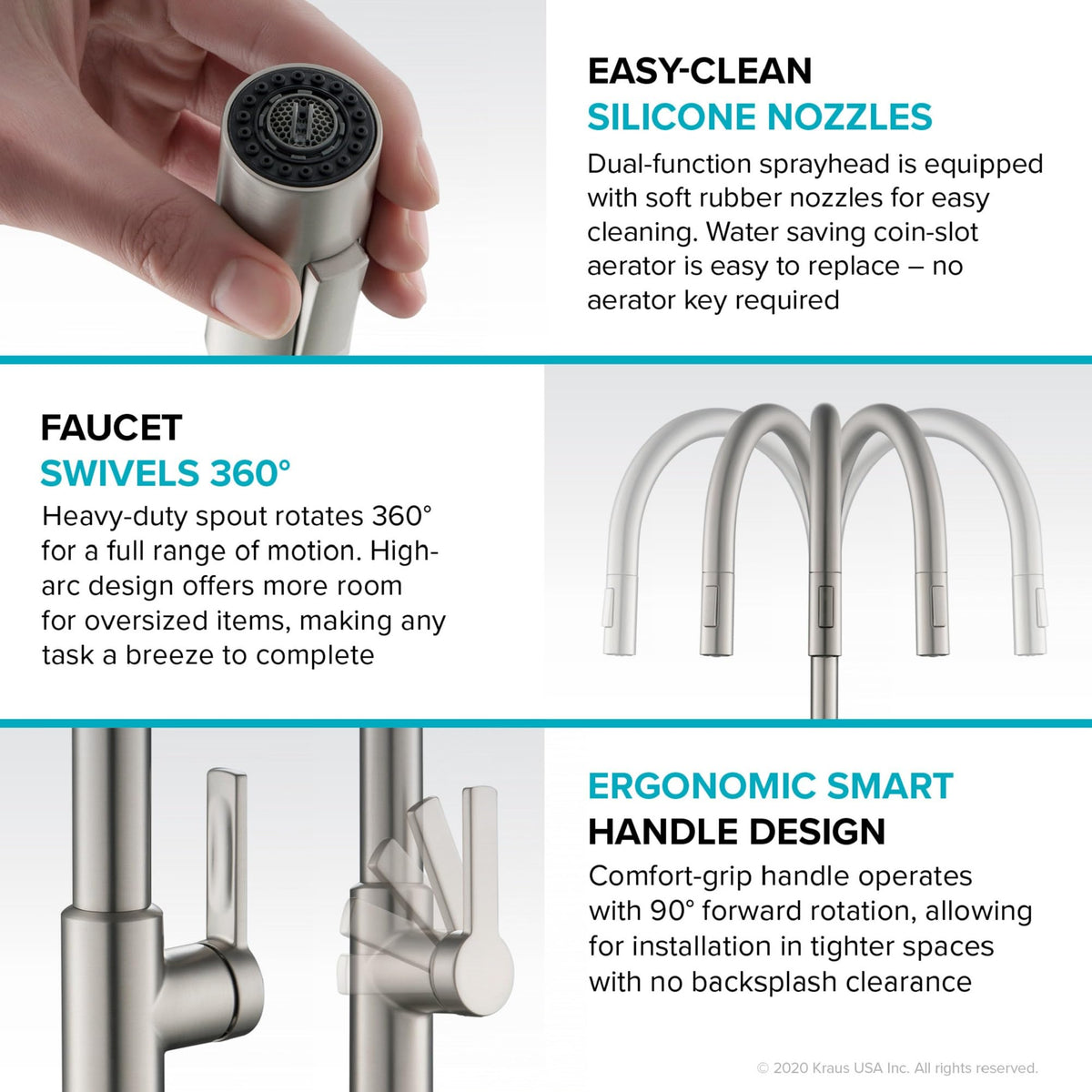 Kraus Oletto install kit with pre-attached water lines
