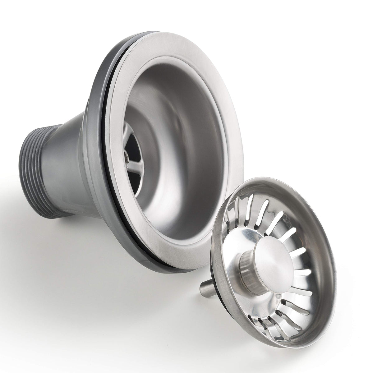Kraus premium stainless steel strainer showing durable construction