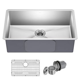 Kraus Standart PRO 30 top-view shows seamless counter transition for easy cleaning.