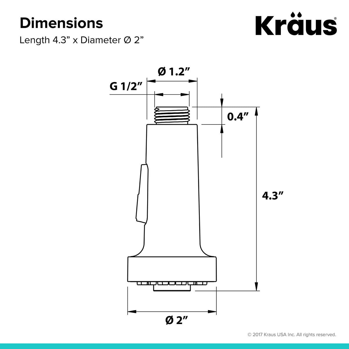 Kraus universal faucet compatibility for easy replacement.