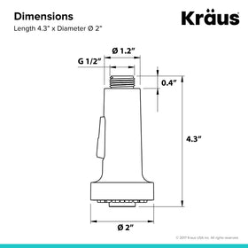 Kraus universal faucet compatibility for easy replacement.