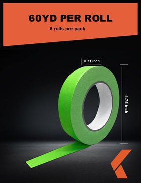 Close-up of edge-lock on KREFINISH tape ensuring precise lines without smearing.