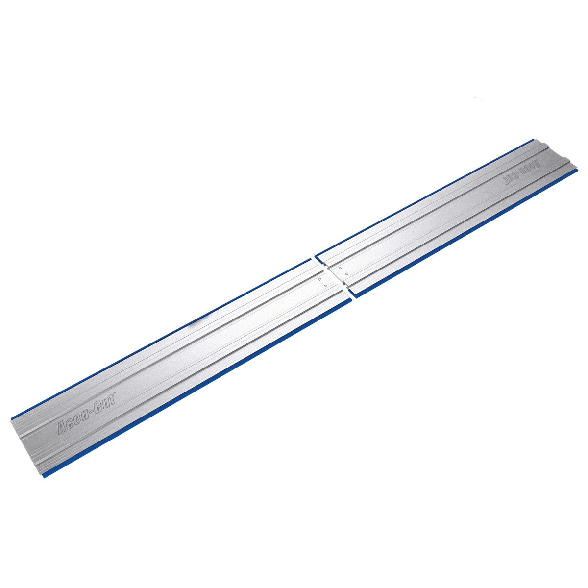 Kreg Accu-Cut 50-inch extension attached to track for longer straight cuts