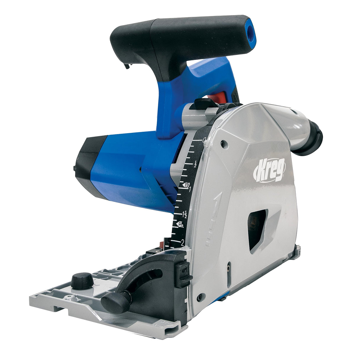 Kreg Adaptive Cutting System Plunge Saw on track for precise straight cuts