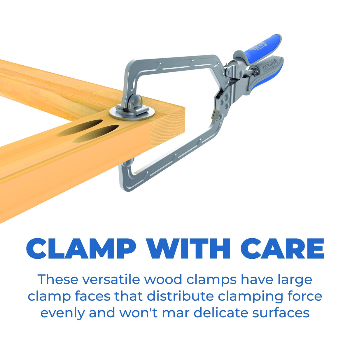Kreg Automaxx padded handle detail emphasizes comfortable grip during long sessions.