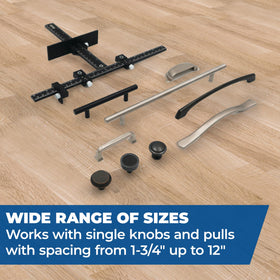 Kreg Cabinet Hardware Jig Pro built-in stops for repeatable hole placement