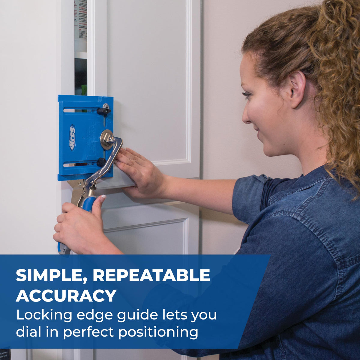 Compact design of the Kreg jig makes DIY projects easier.