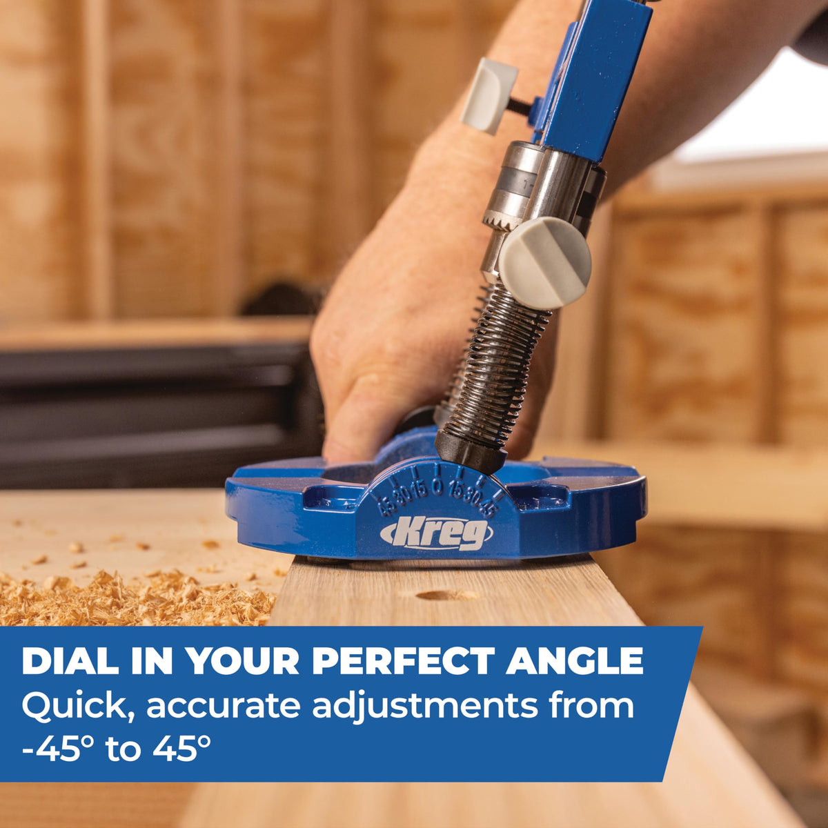 Kreg Drill Guide Pro depth stop ensures consistent hole depth