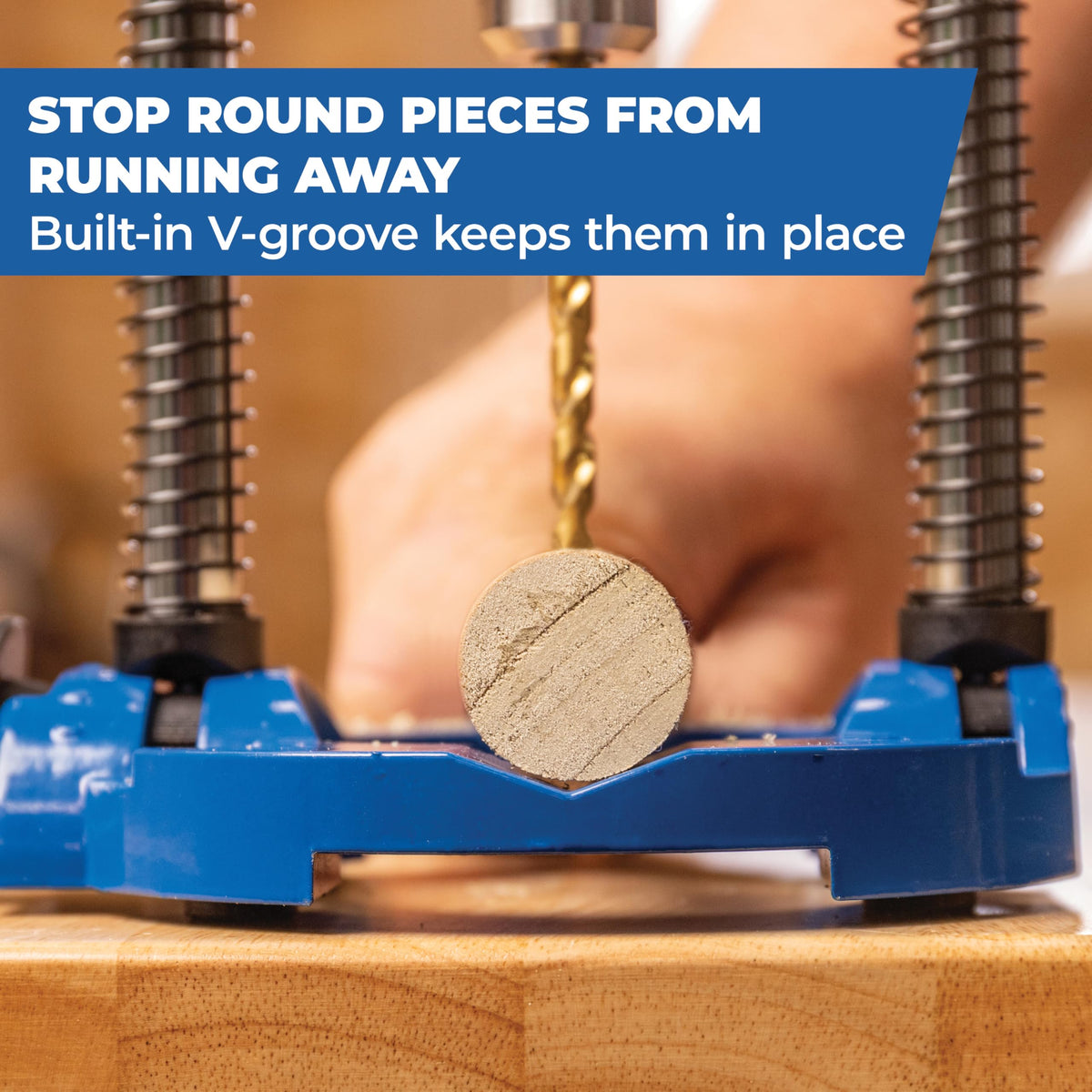 Kreg Drill Guide Pro self-centering design simplifies hole alignment