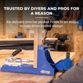 Kreg K4 adjustable drill guides enable versatile hole spacing