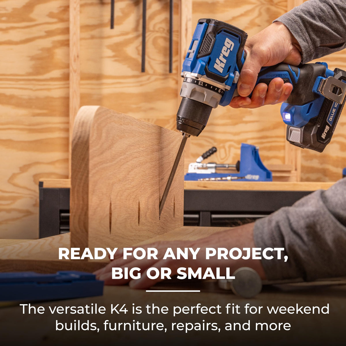 Kreg K4 delivers fast assembly and rock-solid joints