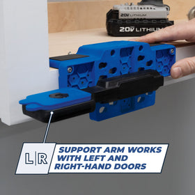 Left- and right-handed doors are supported for versatile cabinet work.
