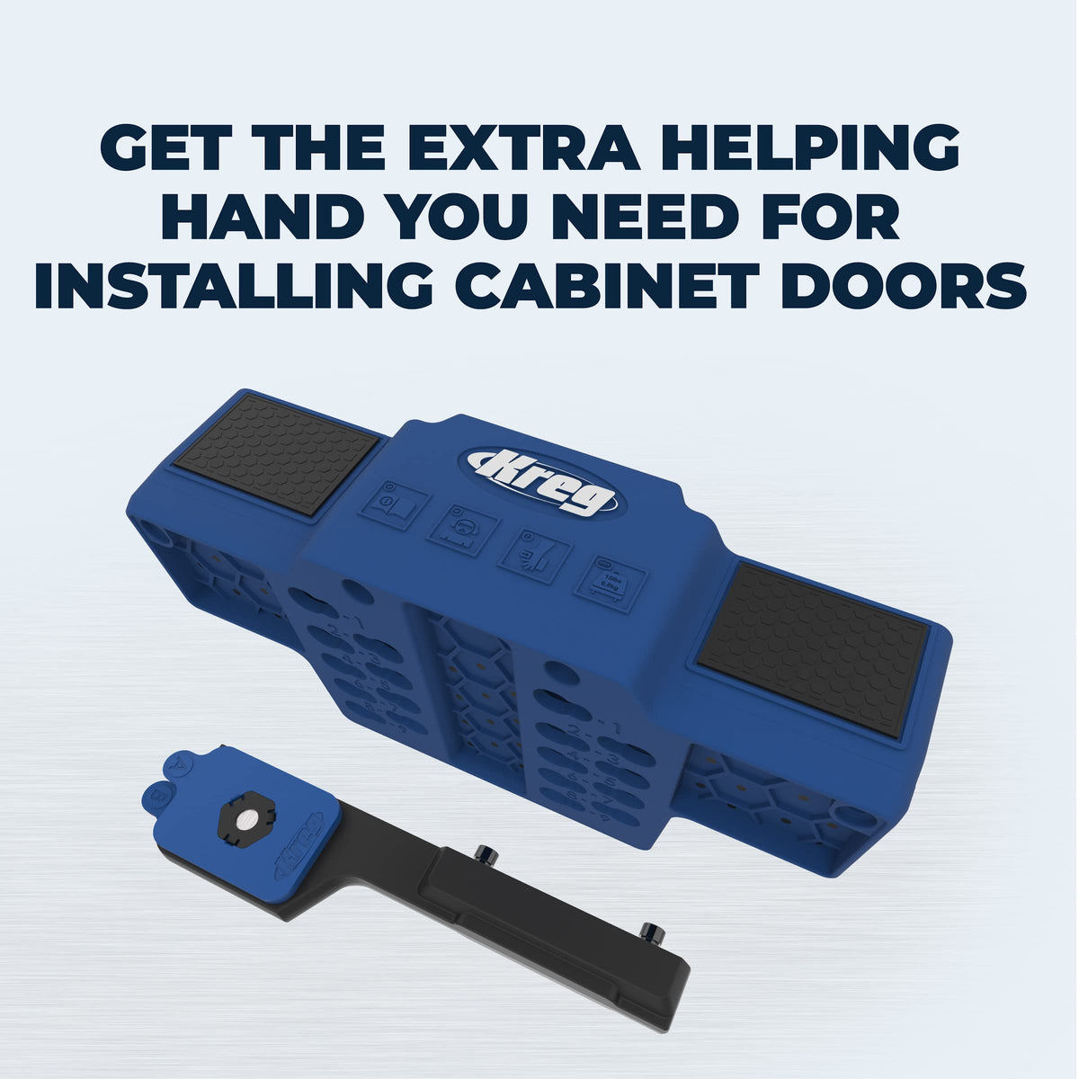 Two micro-adjustment shims provide fine-tuning for door fit.