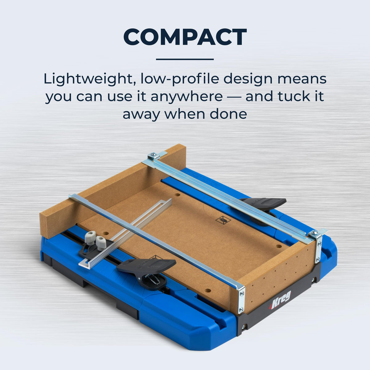 Kreg KHI-Slide helps achieve uniform drawer leveling during install.