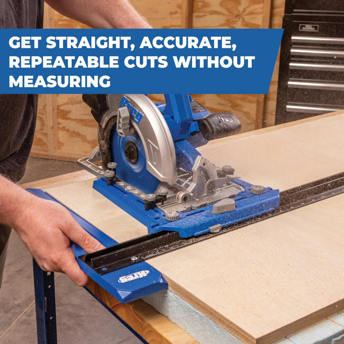 Corded or cordless setup with secure clamp for accurate alignment