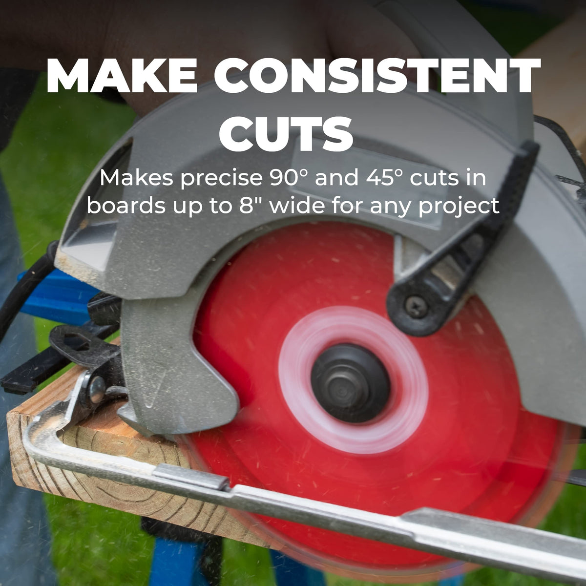 Kreg KMA4000-E crosscut guide showing 45/90-degree angles