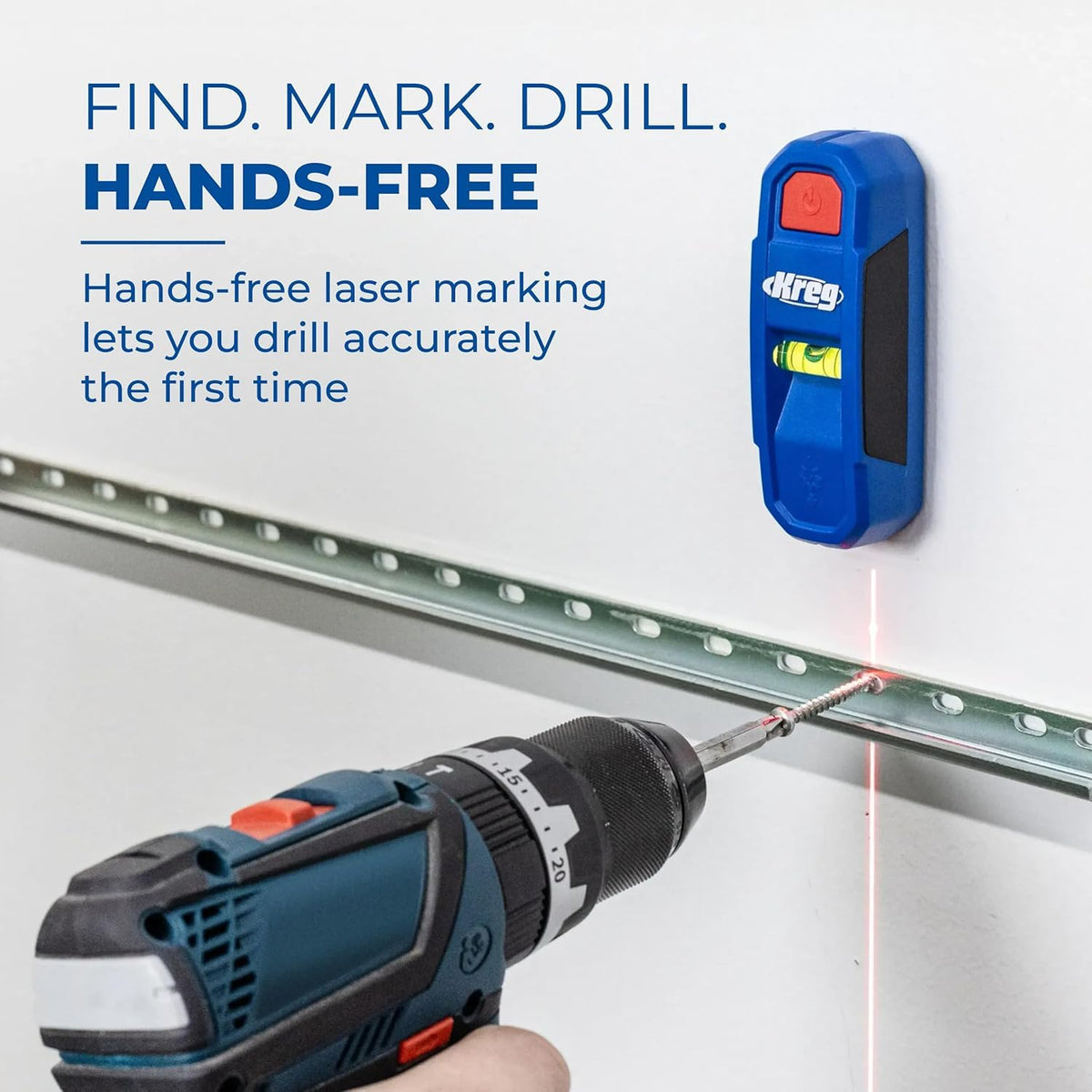 Kreg KMM1000LZ shows precision notches for alignment and marking.