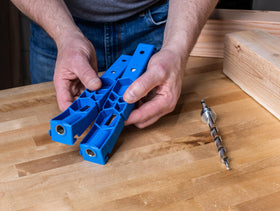 XL pocket-holes pair with XL screws for strong joints.