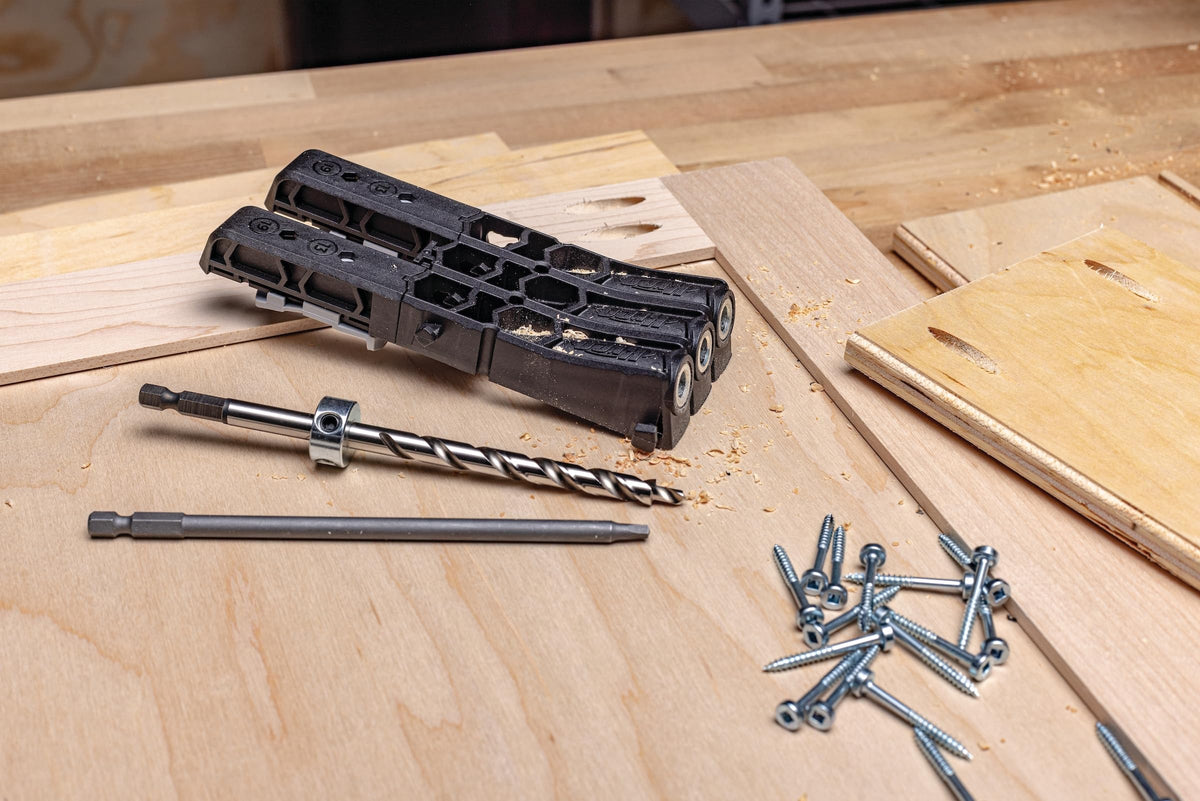 Kreg Micro Jig ideal for cabinets and drawers, enabling precise micro holes.
