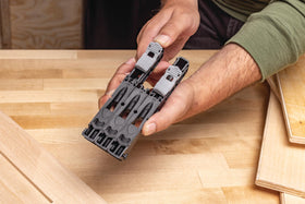 Kreg Micro Jig drill guide is hardened steel for durable, repeatable holes.