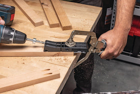 Kreg Micro Jig uses hardened steel guides with lifetime warranty.