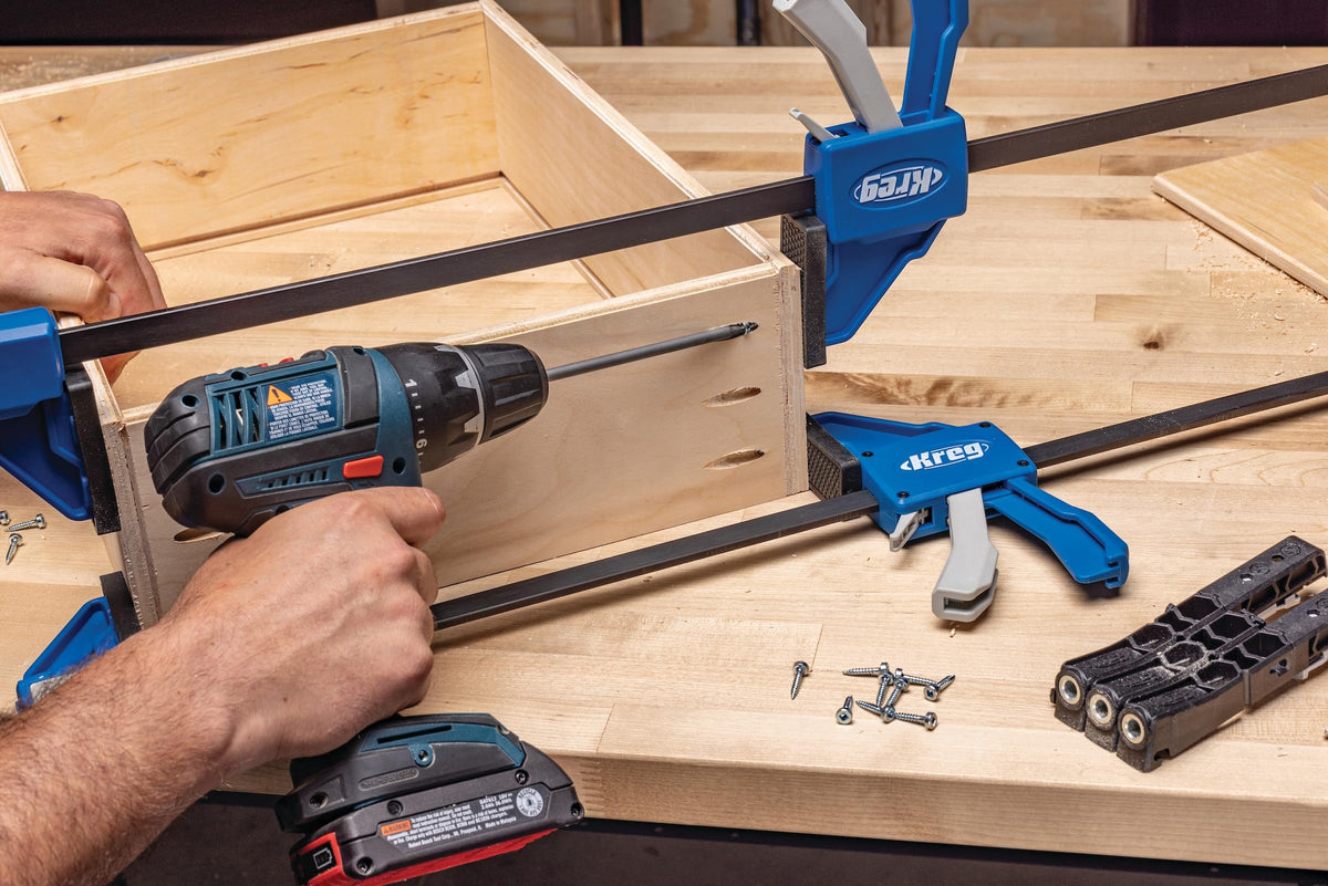 Kreg Micro Jig universal clamp adapter fits most clamps.